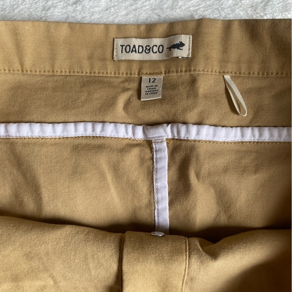 Toad & Co Button Mini Skirt sz 12 - Picture 3 of 6